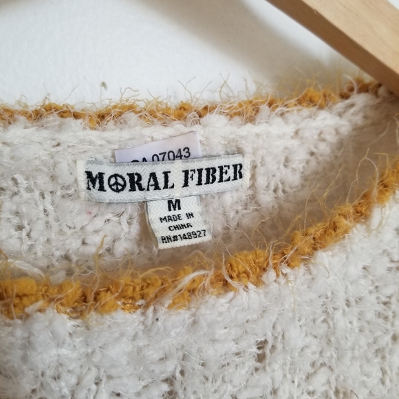 Moral Fiber Striped Eyelash Sweater - Picture 3 of 3
